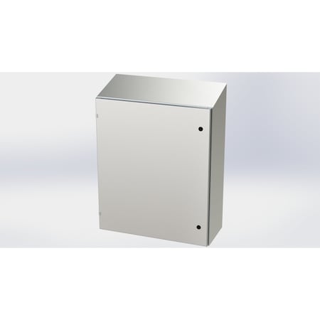 Saginaw Control & Engineering 1/4 Turn Latch Electrical Enclosures, 36 in H, 12 in D, 30 in W, NEMA 3R, 4, 4X, 12, 13 SCE-36EL3012SSST